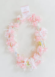 Kids Celebration Party Novelty Surprise Lei (Pink & Cream)