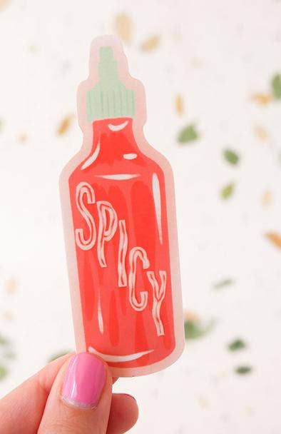 Spicy Hot Sauce Illustrated Sticker