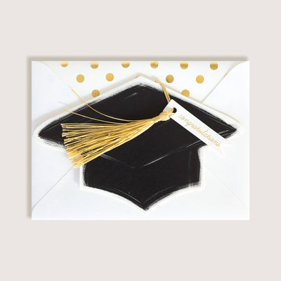 Graduation Cap w/ Tassel Congratulations Greeting Card