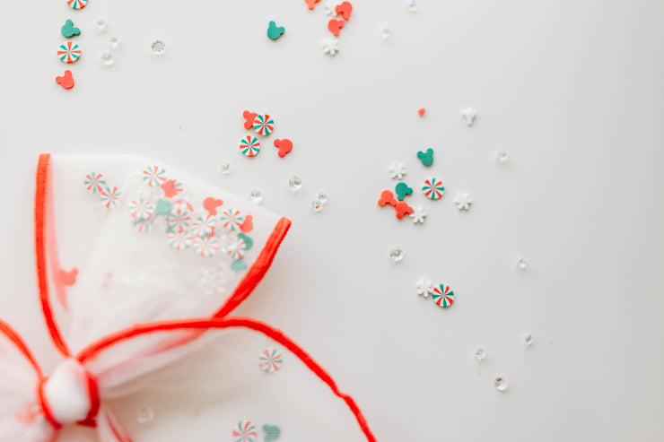 Mesh Shaker Bow - Peppermint Twist: Clip