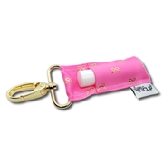 Gold Bows on Pink LippyClip® Lip Balm Holder