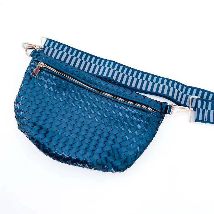 Westlyn Woven Bum Bag *NEW COLORS ADDED*: Metallic Navy