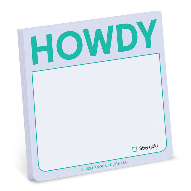 Howdy Sticky Note