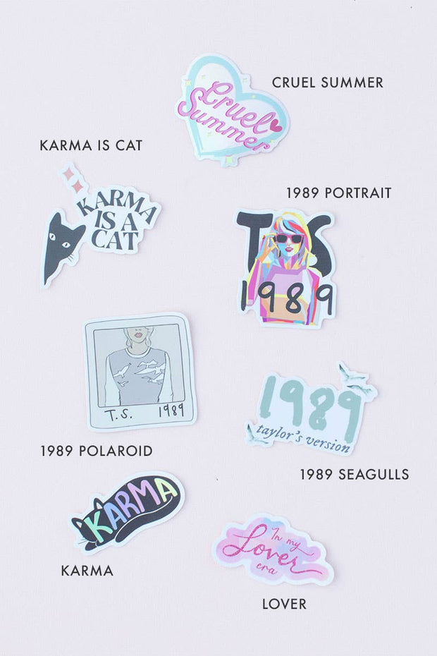 Tour Concert 1989 Cruel Summer Karma Sticker: Karma is Cat
