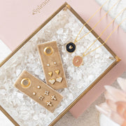 Cross Velvet Stud Gift Set: Gold