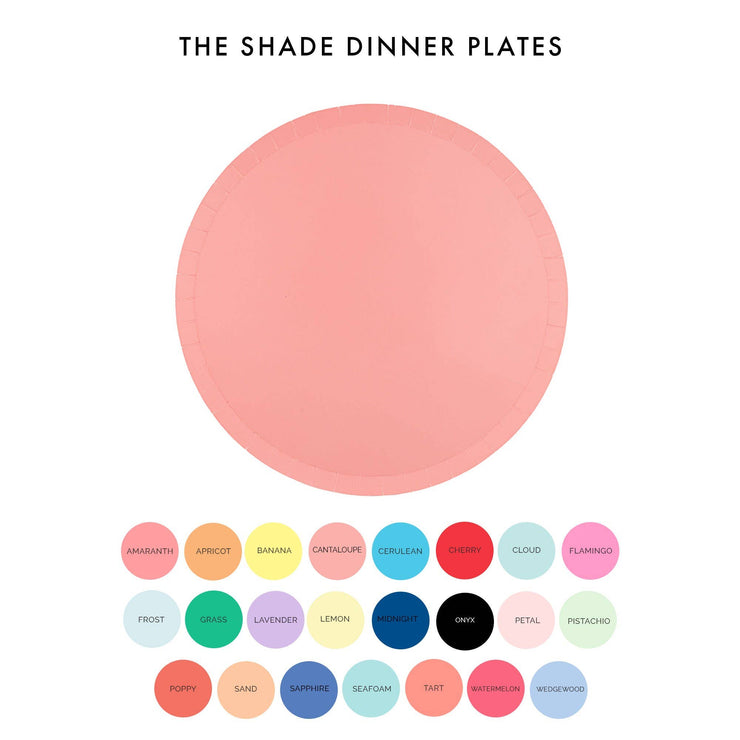 Shades Dinner Plates: Cantaloupe - 8 Pk.