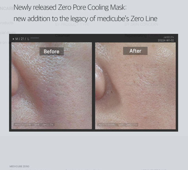 MEDICUBE Zero Pore Cooling Mask