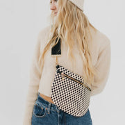 Westlyn Woven Bum Bag *NEW COLORS ADDED*: Checkered Black