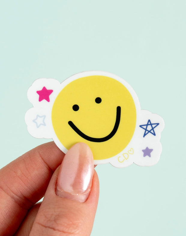 Small Smiley Face Decal Sticker