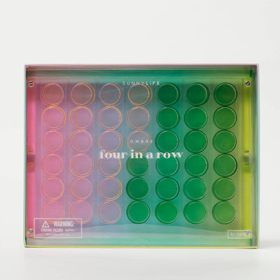 Ombre Lucite 4 in a Row Sherbert