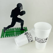 20oz. Styrofoam Cup 10 Pack Sleeve "4th Down Football"