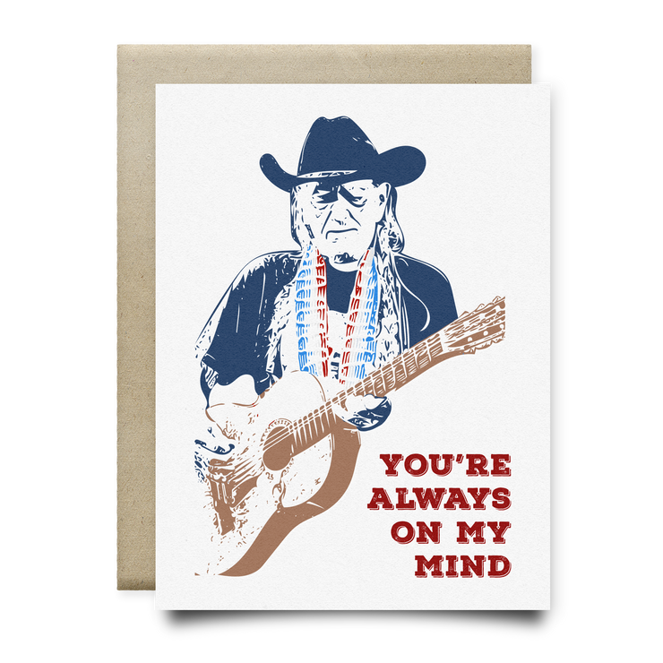 Always On My Mind Willie Nelson Card