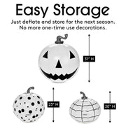 Black and White Halloween Pumpkins