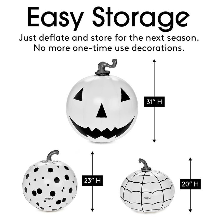 Black and White Halloween Pumpkins