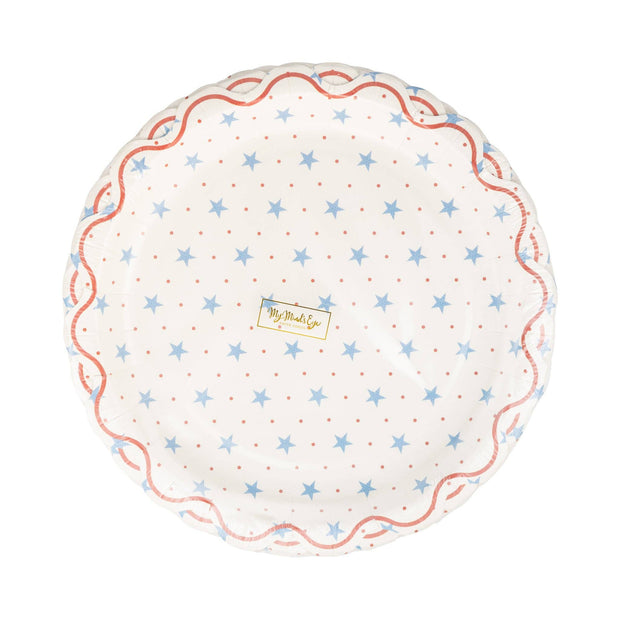 Hamptons Petite Stars 9" Paper Plate