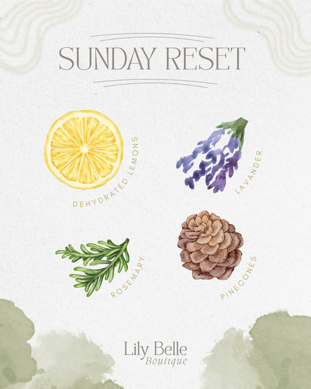 Sunday Reset Simmer Pot | Lemon Lavender Rosemary