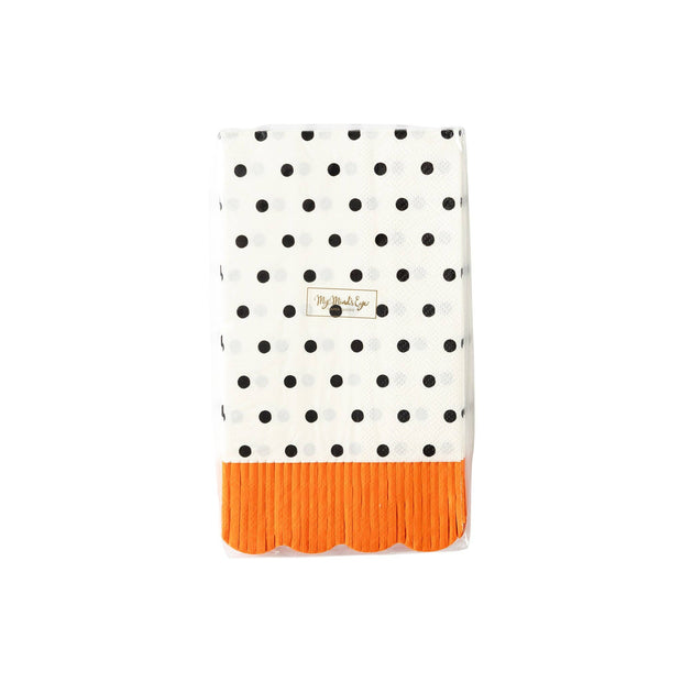 Halloween Polka Dot Dinner Napkin