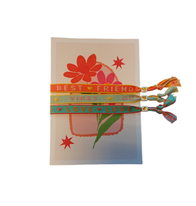 Bracelet Text Ribbon Greeting Card Flower