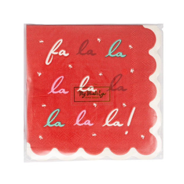 Fa La La Cocktail Napkin