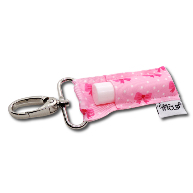 Pink Bows LippyClip® Lip Balm Holder for Chapstick