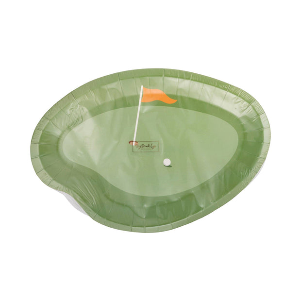 Putting Green Paper Plate