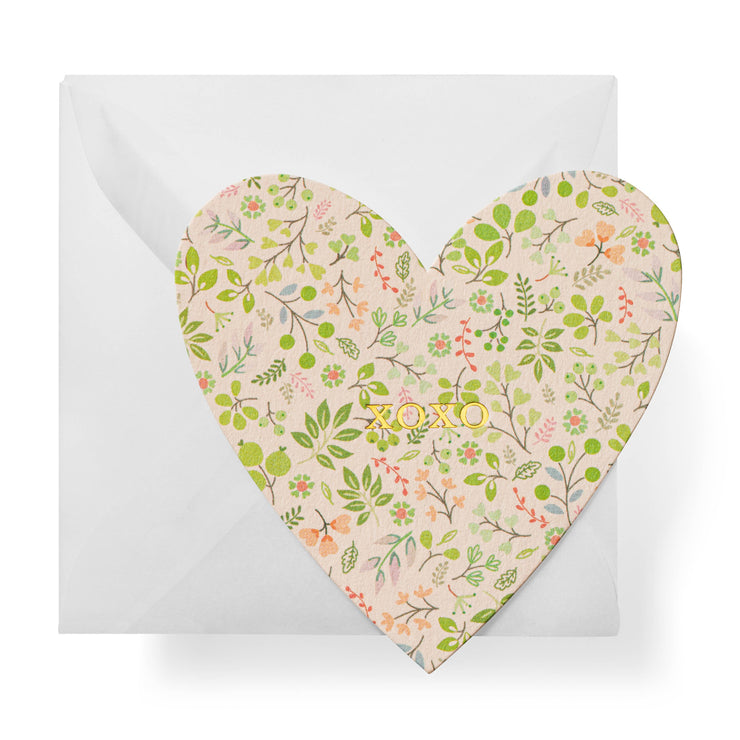 XO Floral Heart Gift Enclosure