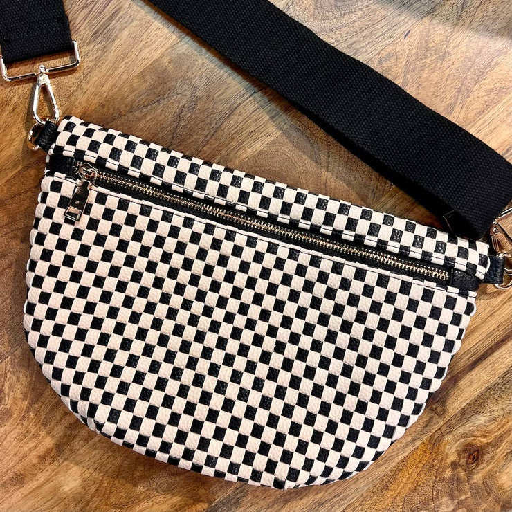 Westlyn Woven Bum Bag: Gray