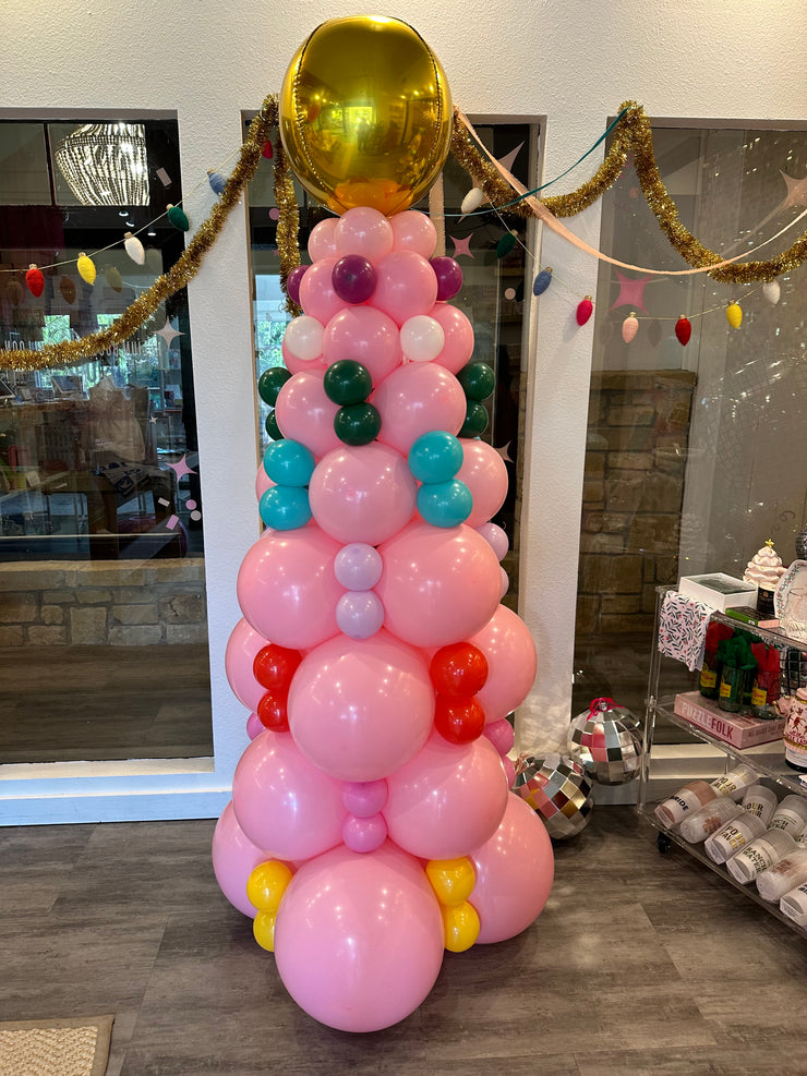 Balloon Christmas Trees