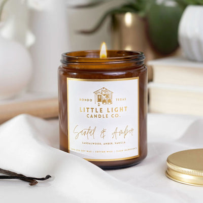 Santal & Amber Candle by Little Light Candle Co.
