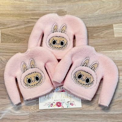Fluffy Monster Elf Sweater - Light Pink: Sweaters come prepackage in hanging bags