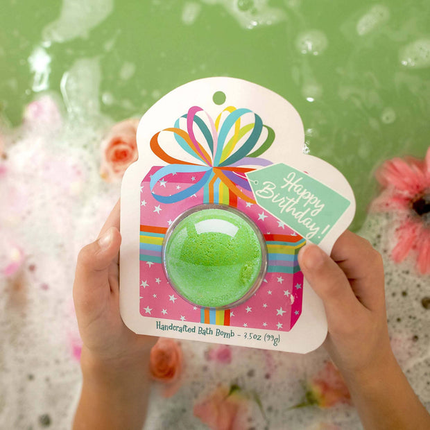 Happy Birthday Present Clamshell Bath Bomb