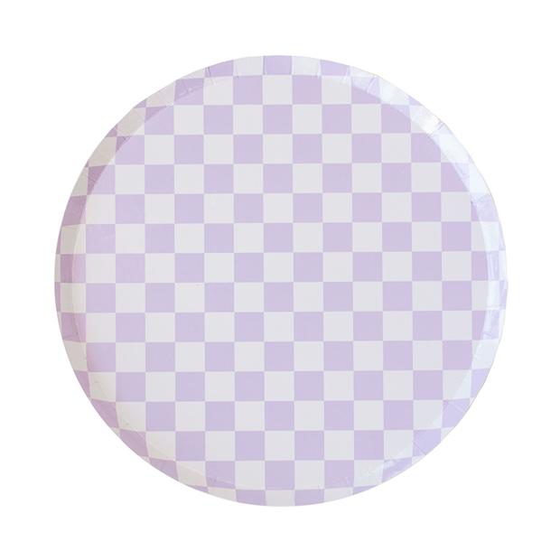 Check It! Dinner Plates: Purple Posse - 8 Pk.