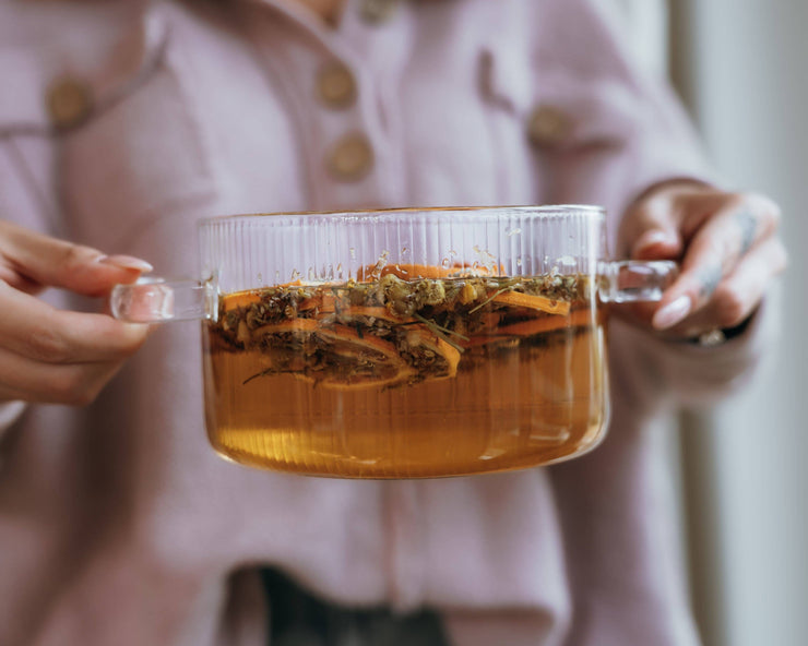 Wood & Glass Simmer Pot   | Stovetop Potpourri