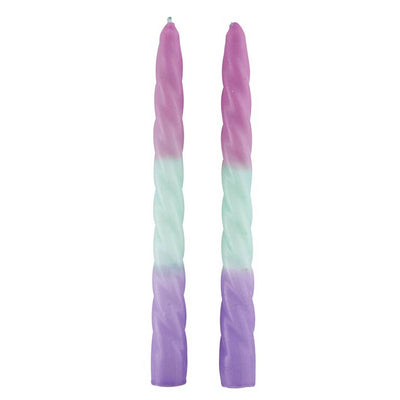 Tapered Candle - Pink-Mint-Purple