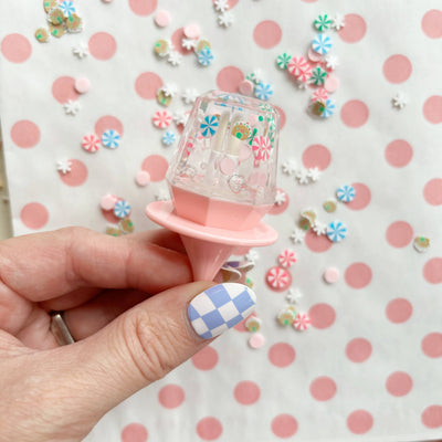 Peppermint Ginger Bread House Ring Pop Lip Gloss