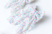 Rainbow Sequin Hair Bow: Clip