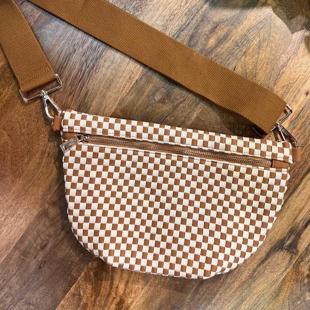 Westlyn Woven Bum Bag: Black