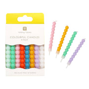 Colorful Bobble Candles | 8 Pack | Birthday Candle |