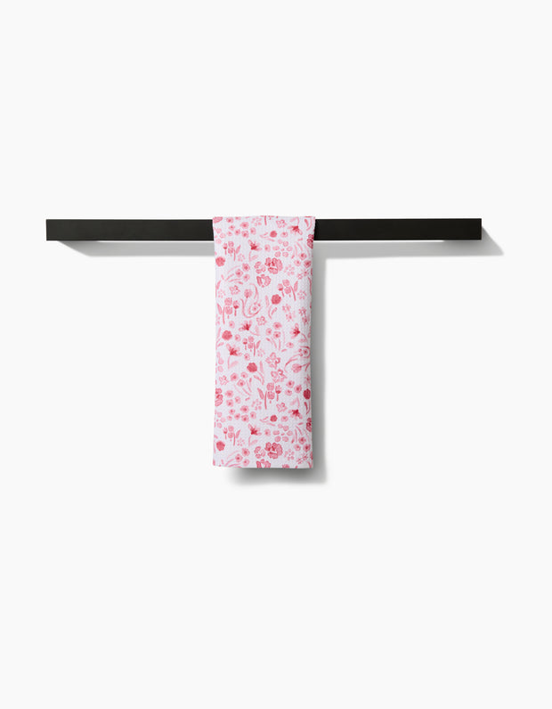 Water Floral Bar Towel