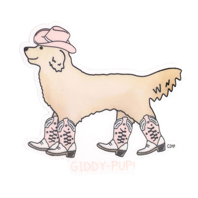Giddy Pup Clear Decal Sticker