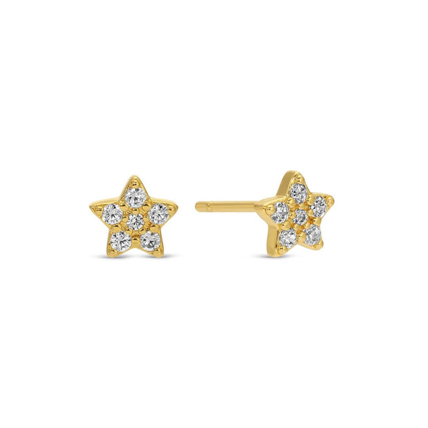 Flower Velvet Stud Gift Set: Gold