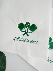 Pickleball "I'll Dink to That" Cocktail Napkins | Set of 16