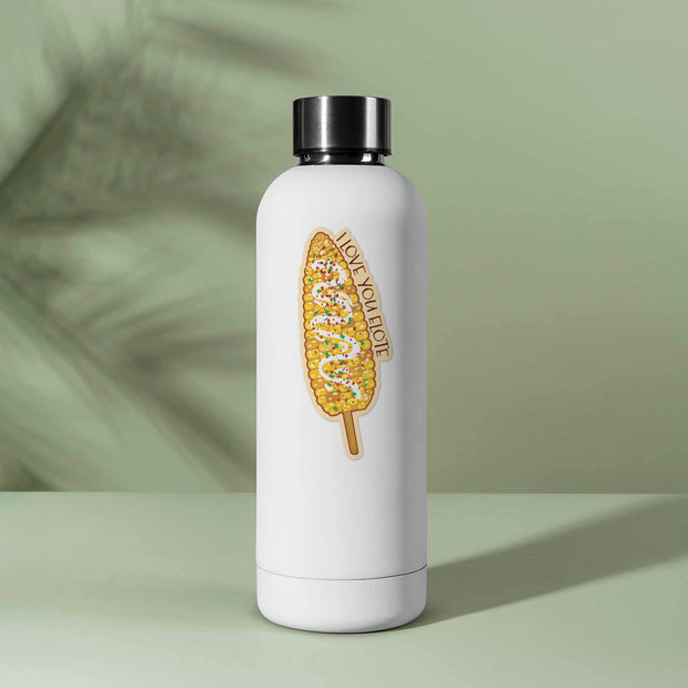 I Love You Elote Sticker for Hydroflask - Funny Food Decal