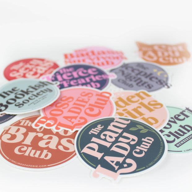 Vinyl Sticker - Cat Lady Club