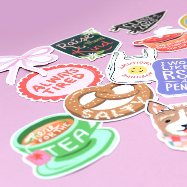Vinyl Sticker - Pink Bow