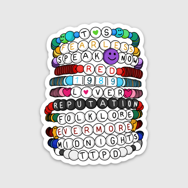 Eras Friendship Bracelets Sticker