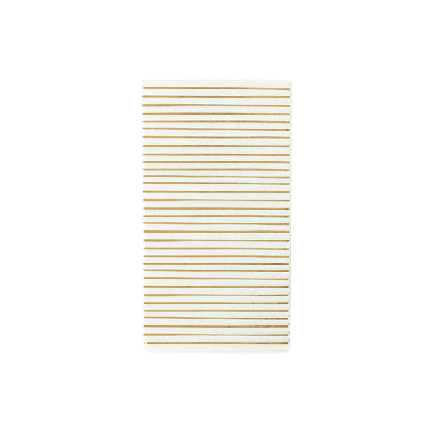 Gold Stripe Dinner Napkin