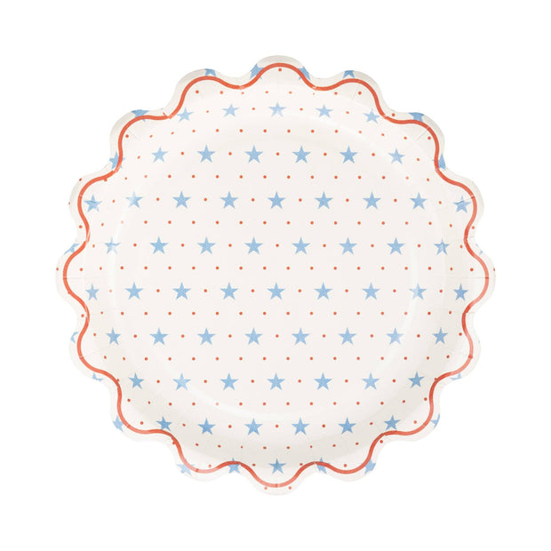 Hamptons Petite Stars 9" Paper Plate