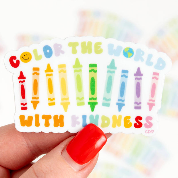 Color the World with Kindness Decal Sticker