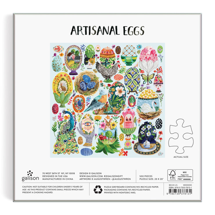 Artisanal Eggs 500 Piece Puzzle